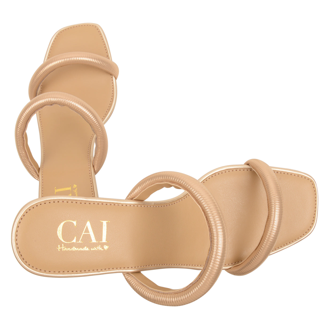 Snow Gold Heels at The Cai Store