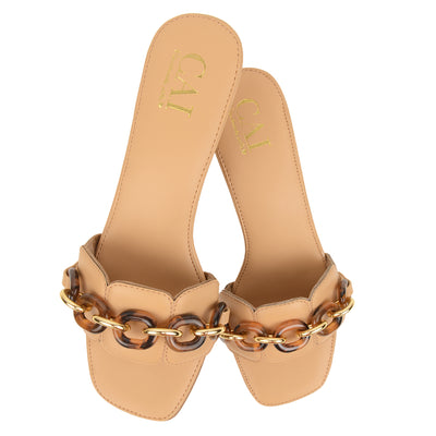 Chain in Sand Heels Online