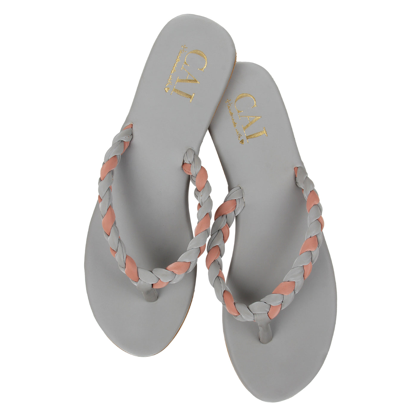 braided grey sandals at cai store