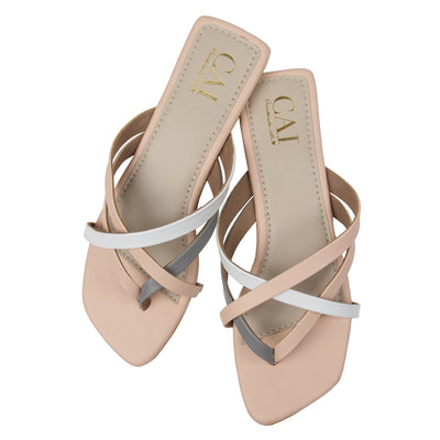 Looped in Peach Love Flat Sandals for Ladies Online