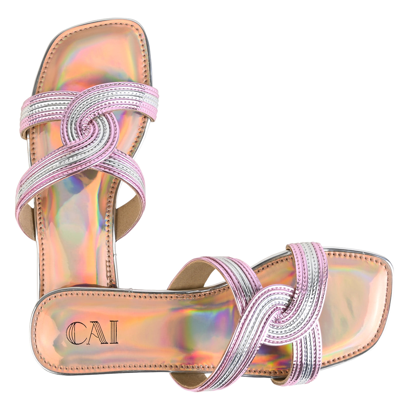 Buy Electric Pink Interlock Flats Online