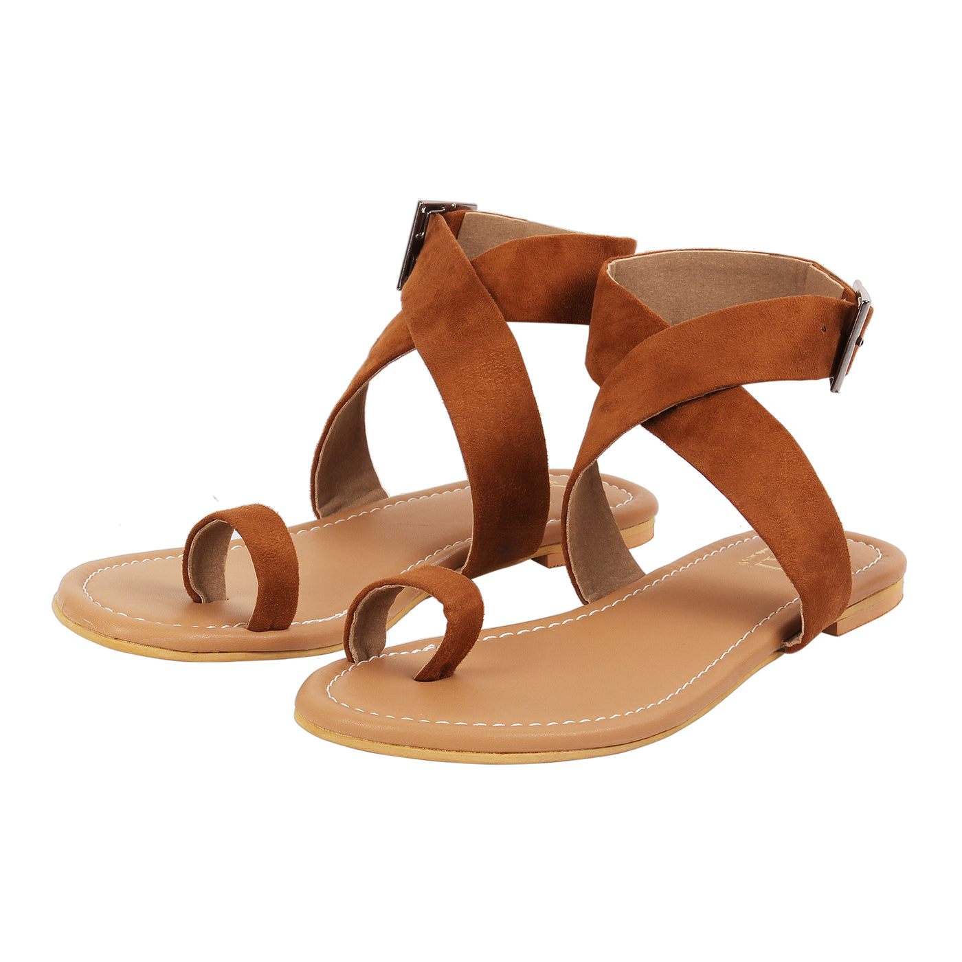 Ladies Heavenly Feet Palma Vegan Friendly Toe Loop Buckle Flat Sandals |  eBay