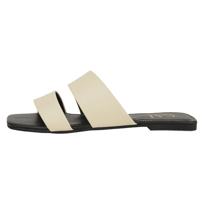 white flat sandals - the cai store