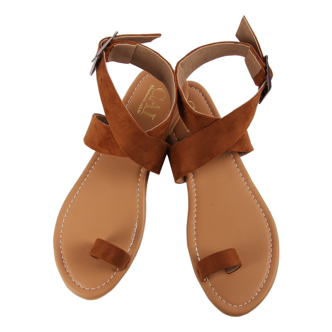 Deveteriel Women's Brown Flat Sandals | Aldo Shoes