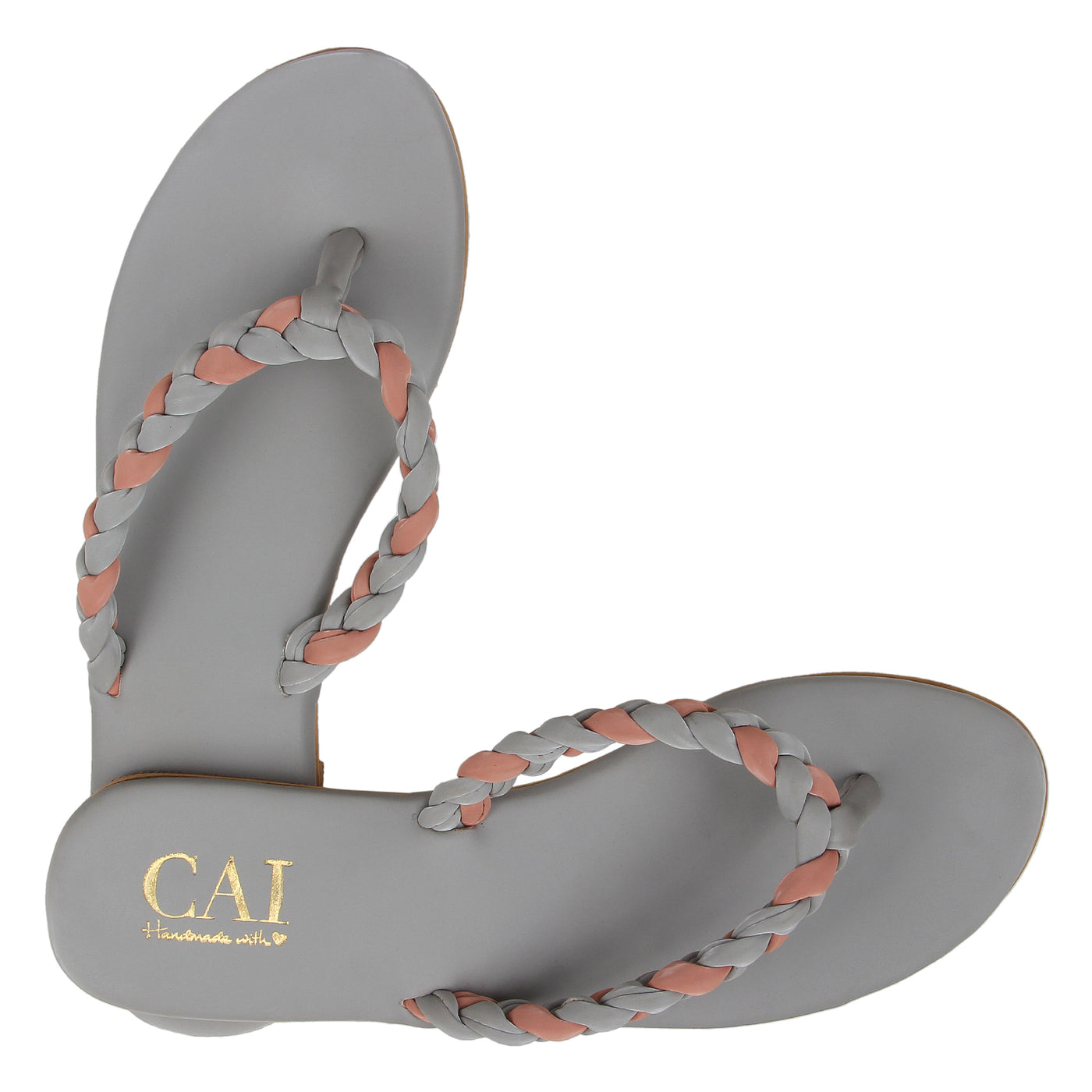 cai store braided grey sandals