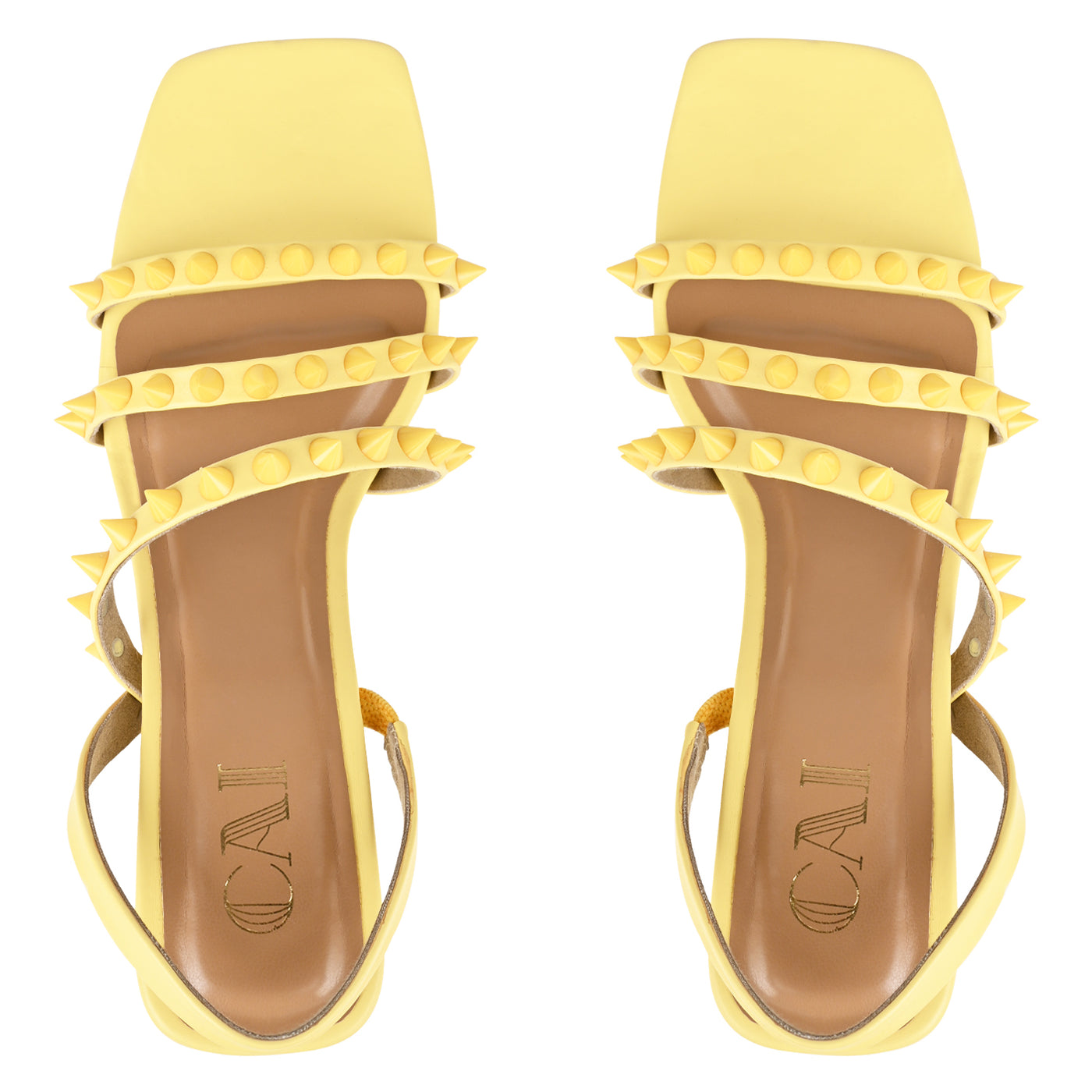 Sunny Spiked Strap Heels at Best Price