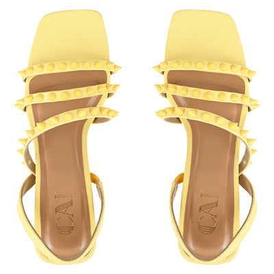 Sunny Spiked Strap Heels at Best Price