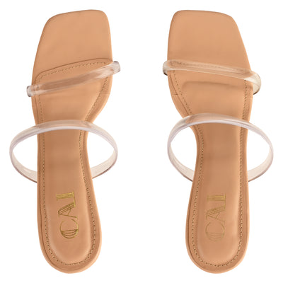 Buy Two Strap Clear Heels at The Cai Store