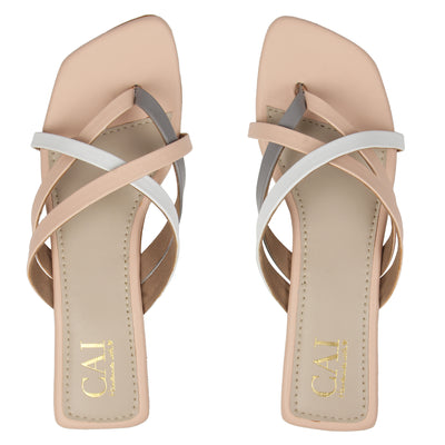 Looped in Peach Love Flats  Online