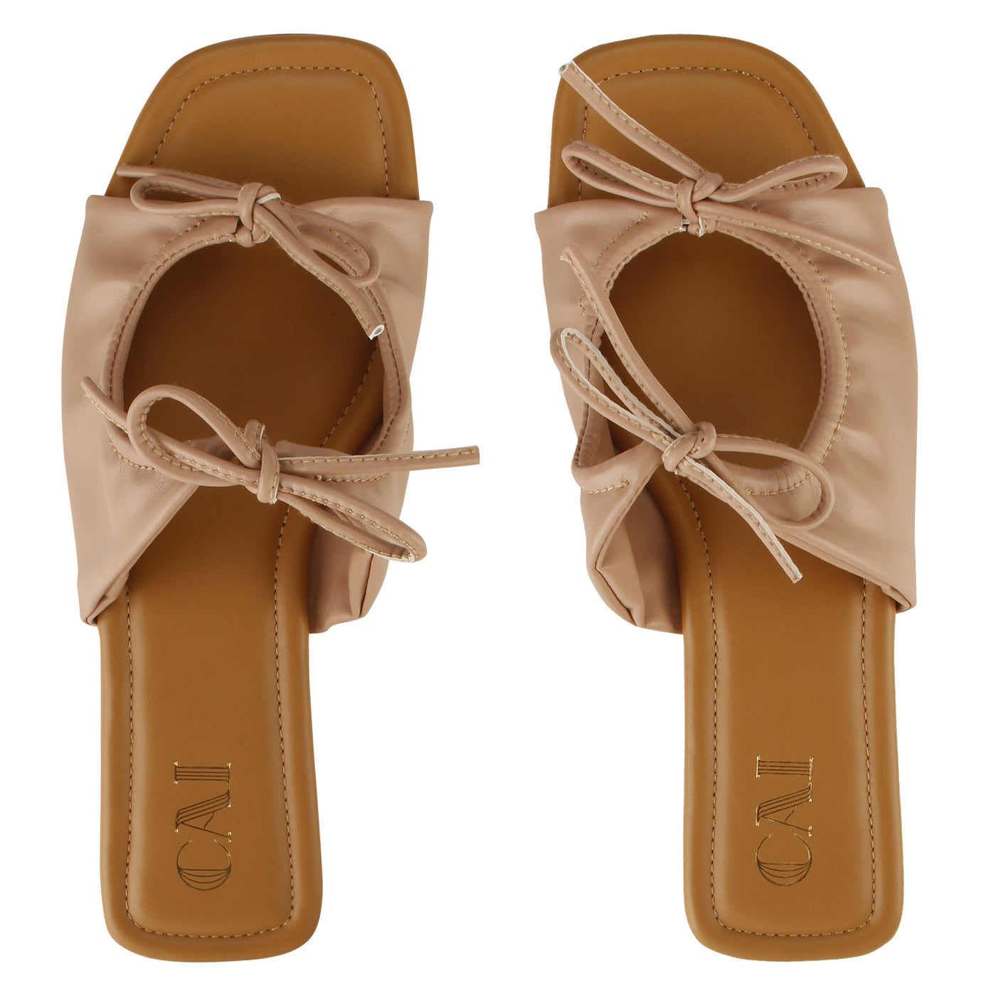 Two- Knot Pink Flat For Ladies