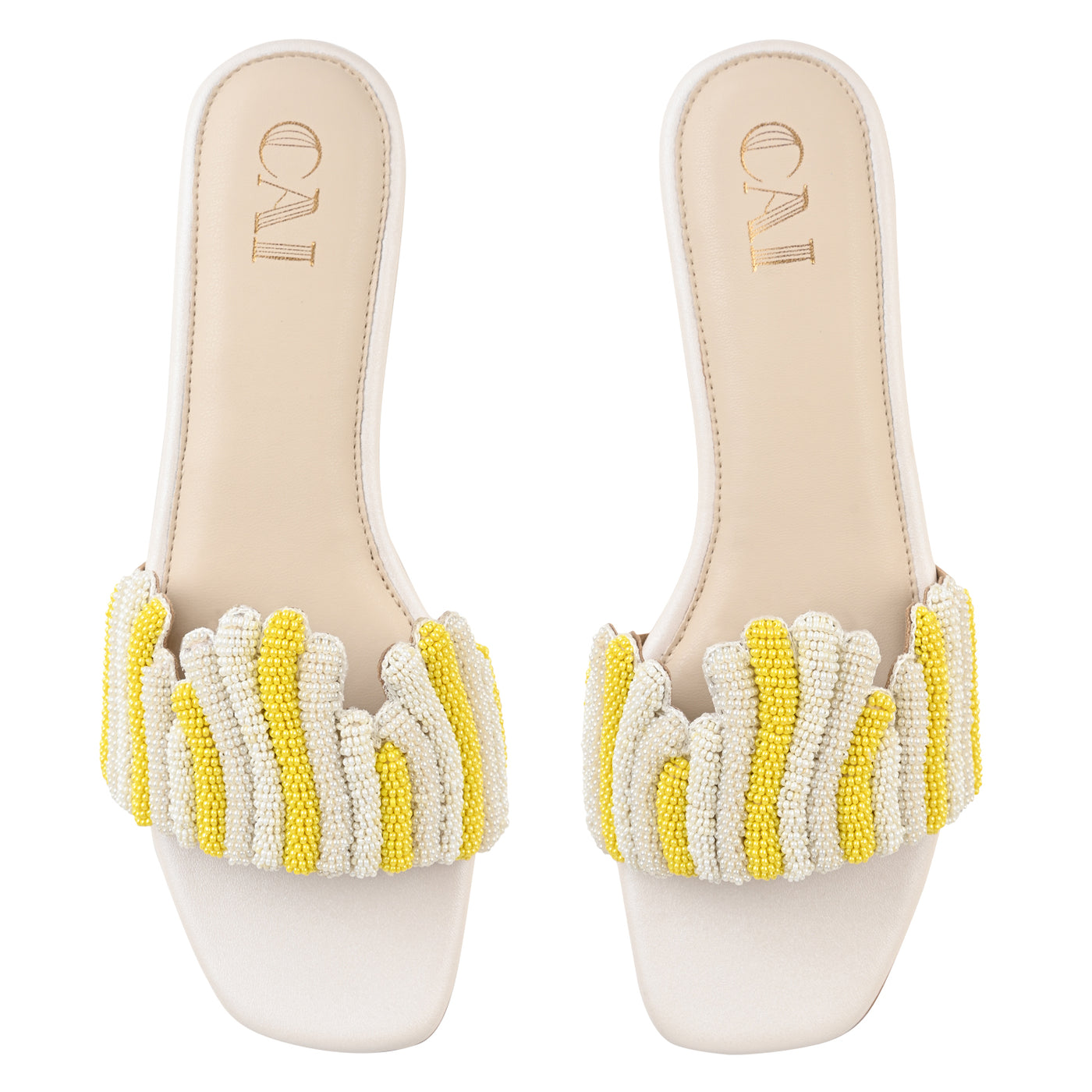 Sunny Beaded Flats