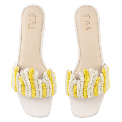 Sunny Beaded Flats