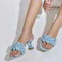 Blue Spiked Heels