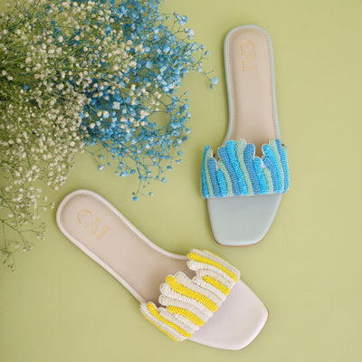 Sunny Beaded Flats Online