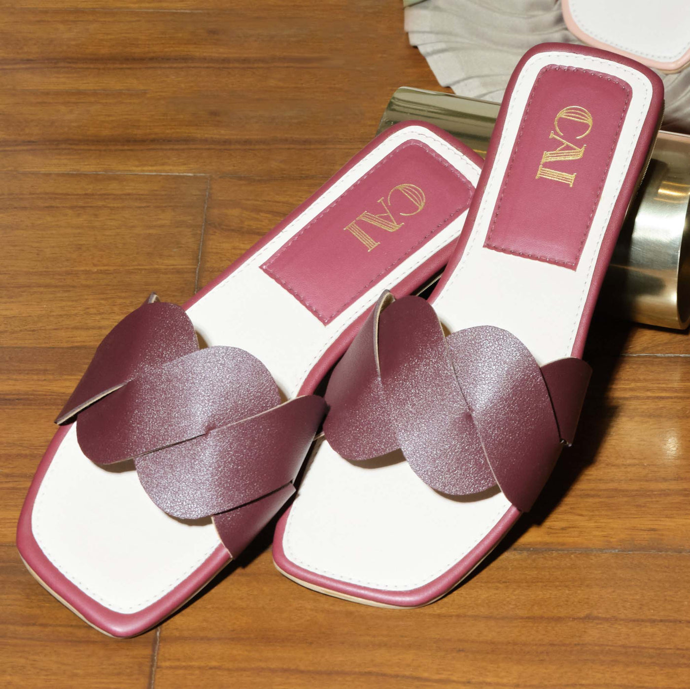 Maroon Twisted Flats